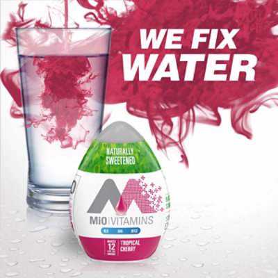 MiO Vitamins Tropical Cherry Naturally Flavored & Sweetened Liquid Water Enhancer - 1.62 Fl. Oz. - Image 2