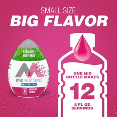 MiO Vitamins Tropical Cherry Naturally Flavored & Sweetened Liquid Water Enhancer - 1.62 Fl. Oz. - Image 5