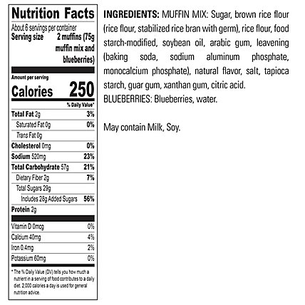 Krusteaz Gluten Free Blueberry Muffin Mix - 15.7 Oz - Image 6