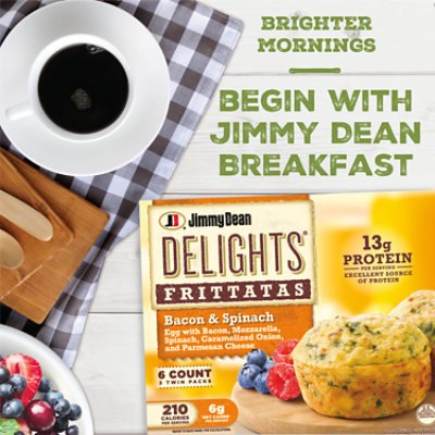 Jimmy Dean Delights Bacon and Spinach Frittatas - 6 Count - Image 3