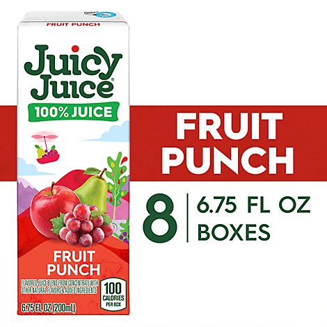 Juicy Juice Juice Blend Fruit Punch - 8-6.75 Fl. Oz.