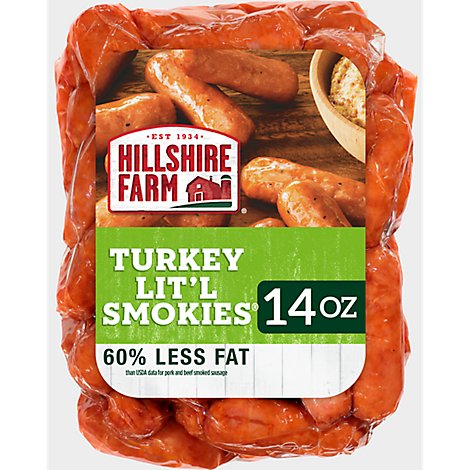 Hillshire Farm Turkey Litl Smokies Smoked Sausage - 14 Oz