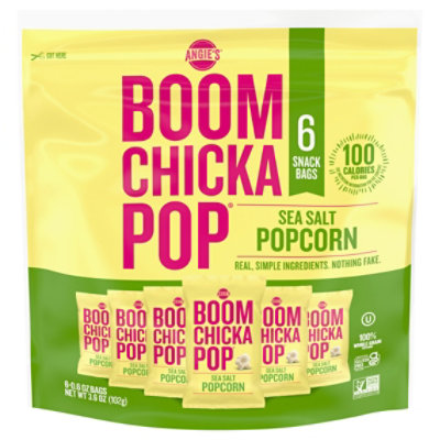 Angies BOOMCHICKAPOP Popcorn Sea Salt - 6-0.6 Oz - Image 3