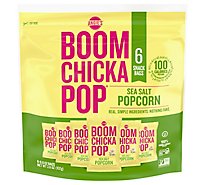 Angies BOOMCHICKAPOP Popcorn Sea Salt - 6-0.6 Oz