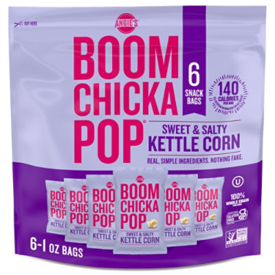 Angie's BOOMCHICKAPOP Sweet & Salty Kettle Corn Popcorn - 6-1 Oz - Image 1