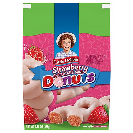 Little Debbie Strawberry Bagged Mini Donuts - 9.46 Oz - Image 2