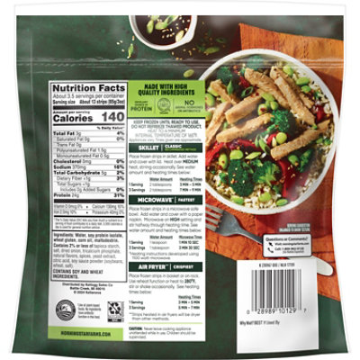 MorningStar Farms Meatless Chicken Strips Plant Based Protein Vegan Meat Original - 10 Oz - Image 8