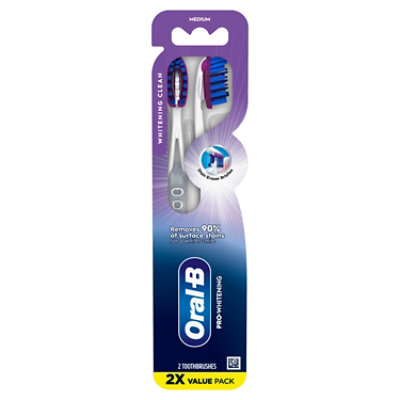 Oral-B Pro-Flex Stain Eraser Toothbrushes Medium Value Pack - 2 Count - Image 6