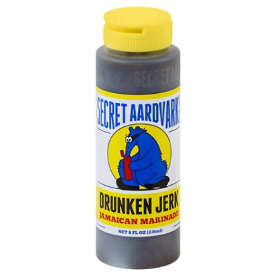 Secret Aardvark Marinade Jamaican Drunken Jerk Bottle - 8 Fl. Oz.