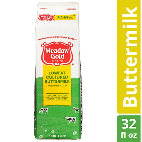 Meadow Gold 1% Lowfat Buttermilk Paper - 1 Quart
