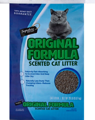 Signature Pet Care Cat Litter Scented Original Formula - 20 Lb - Image 2