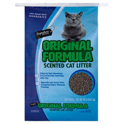 Signature Pet Care Cat Litter Scented Original Formula - 20 Lb - Image 1