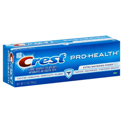 Crest Pro-Health Toothpaste Fluoride Anticavity Extra Whitening Power ...