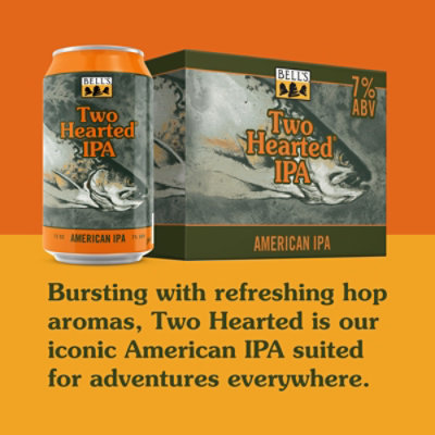 Bell's Two Hearted IPA Beer 7% ABV Cans - 12-12 Fl. Oz. - Image 3