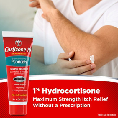 Cortizone 10 Anti-Itch Lotion Maximum Strength for Psoriasis - 3.4 Oz - Image 3