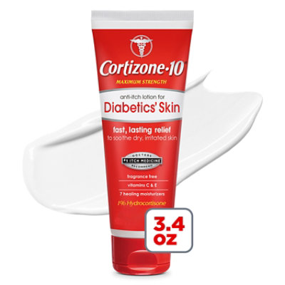 Cortizone Cream Diabetic - 3.4 Oz - Image 1