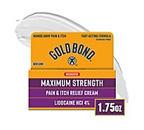 Gold Bond Pain & Itch Relief Cream Multi-Symptom Maximum Strength - 1.75 Oz