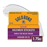 Gold Bond Pain & Itch Relief Cream Multi-Symptom Maximum Strength - 1.75 Oz - Image 1