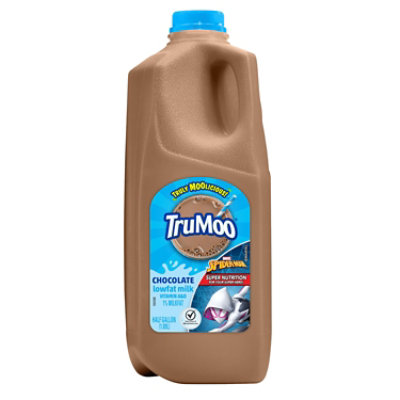 TruMoo Chocolate 1% Lowfat Milk Plastic Bottle - 0.5 Gallon - Image 1