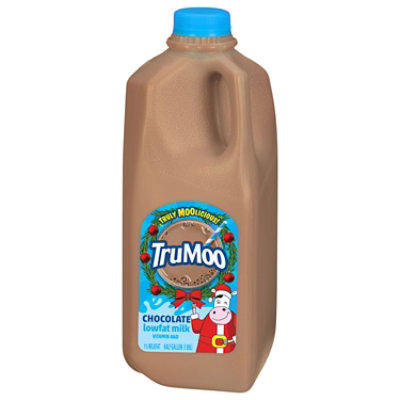 TruMoo Chocolate 1% Lowfat Milk Plastic Bottle - 0.5 Gallon - Image 2