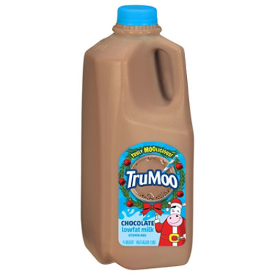 TruMoo Chocolate 1% Lowfat Milk Plastic Bottle - 0.5 Gallon - Image 3