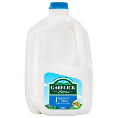 Garelick Farms 1% Lowfat with Vitamin A and D Milk Jug - 1 Gallon - Image 4