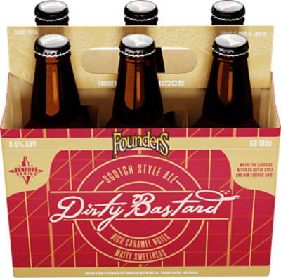 Founders Brewing Co. Year-Round Beer Dirty Bastard Bottles - 6-12 Fl. Oz. - Image 3