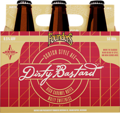 Founders Brewing Co. Year-Round Beer Dirty Bastard Bottles - 6-12 Fl. Oz. - Image 4