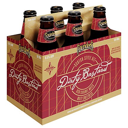 Founders Brewing Co. Year-Round Beer Dirty Bastard Bottles - 6-12 Fl. Oz. - Image 2