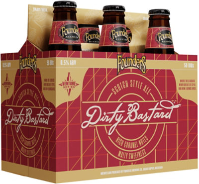 Founders Brewing Co. Year-Round Beer Dirty Bastard Bottles - 6-12 Fl. Oz. - Image 2