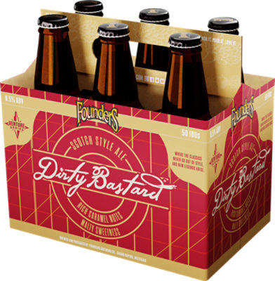 Founders Brewing Co. Year-Round Beer Dirty Bastard Bottles - 6-12 Fl. Oz. - Image 4