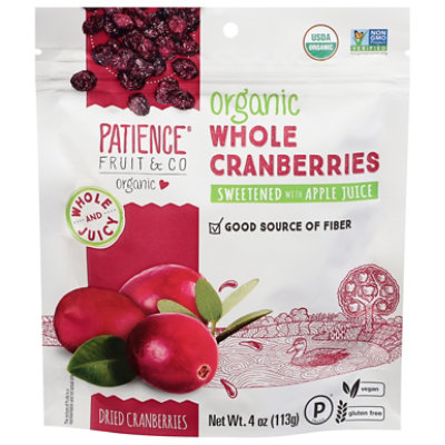 Whole & Juicy Dried Cranberries Sweetened With Apple Juice Organic - 4 Oz - Image 3