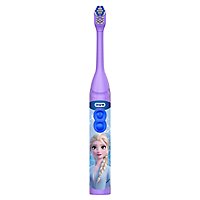 Oral B Kids Toothbrush Battery Powered Kids 3+ Disneys Frozen Soft Bristles - Each - Image 3