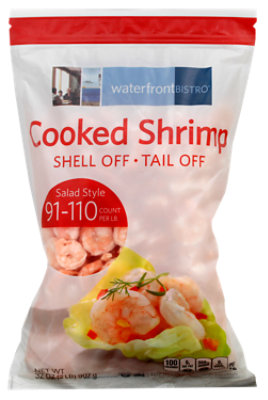 Shrimp Cooked 91 To 110 Tail-Off Frozen - 2 Lb - Image 1