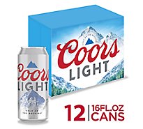Coors Light Beer American Style Light Lager 4.2% ABV Cans - 12-16 Fl. Oz.