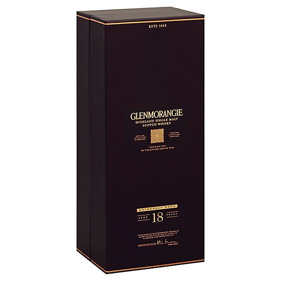 Glenmorangie Scotch 18 Year Single Malt 86 Proof - 750 Ml
