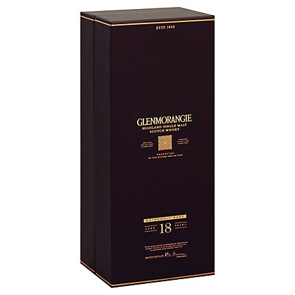Glenmorangie Scotch 18 Year Single Malt 86 Proof - 750 Ml - Image 1