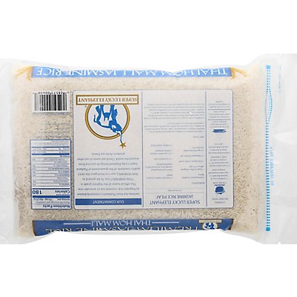 Super Lucky Elephant Rice Jasmine Long Grain Fragrant - 5 Lb - Image 6