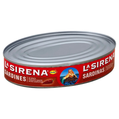 La Sirena Sardines In Tomato Sauce Spicy With Chipotle Can 15 Oz Vons