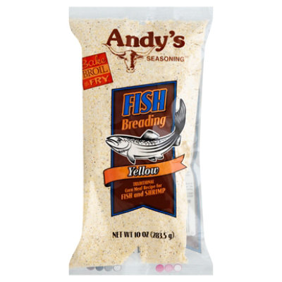 Andys Seasoning Breading Fish Yellow - 10 Oz - Image 1