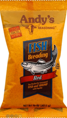 Andys Seasoning Breading Fish Red - 10 Oz - Image 2