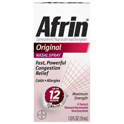 Afrin Nasal Spray Maximum Strength Original - 0.5 Fl. Oz. - Image 3