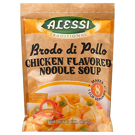 Alessi Chicken Noodle Soup - 6 Oz