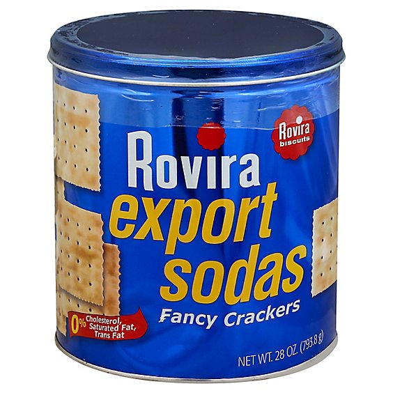 Rovira Export Sodas Crackers Soda Fancy Tub - 28 Oz