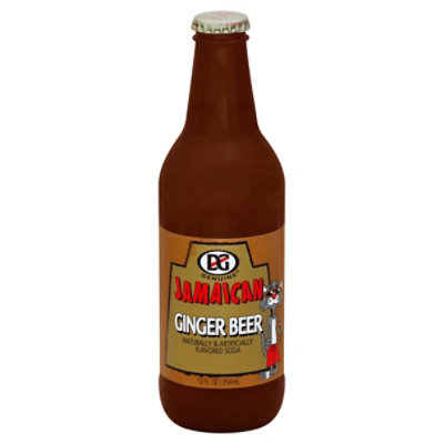 DG Genuine Jamaican Soda Ginger Beer Bottle - 12 Fl. Oz. - Image 1