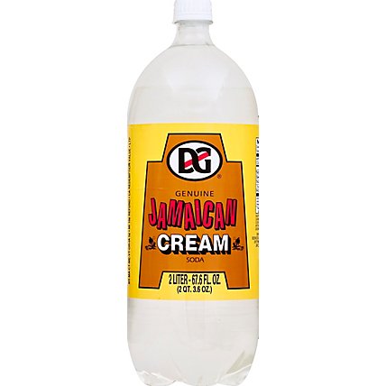 DG Genuine Jamaican Soda Cream Bottle - 67.6 Fl. Oz. - Image 2