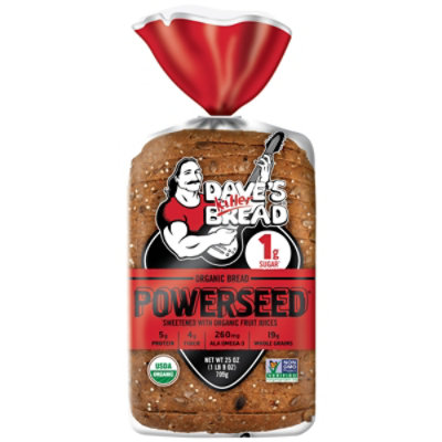 Daves Killer Bread Powerseed Seeded Organic Bread 1g Sugar per Slice 25 Oz Loaf - Image 3