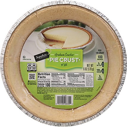 Signature SELECT Pie Crust Graham Cracker 9 Inch Size - 6 Oz - Image 2