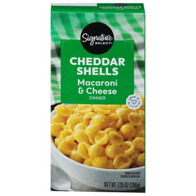 Signature SELECT Macaroni & Cheese Dinner Cheddar Cheese Shells Box - 7.25 Oz - Image 3