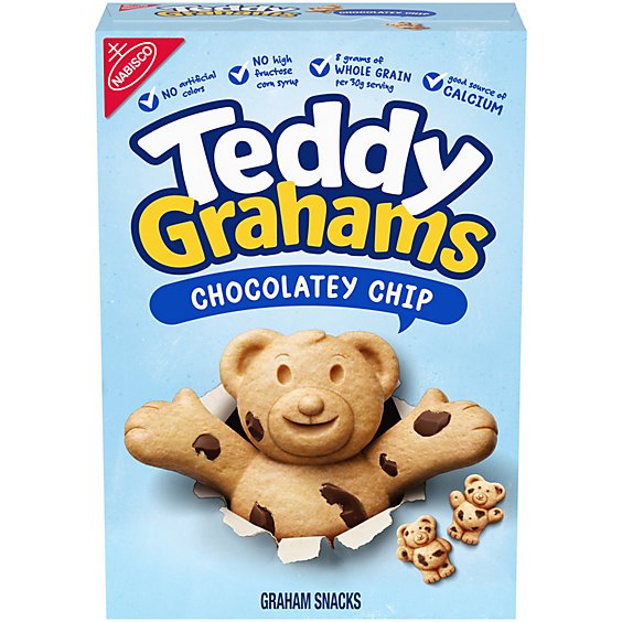 Teddy Grahams Chocolatey Chip Graham Snacks - 10 Oz